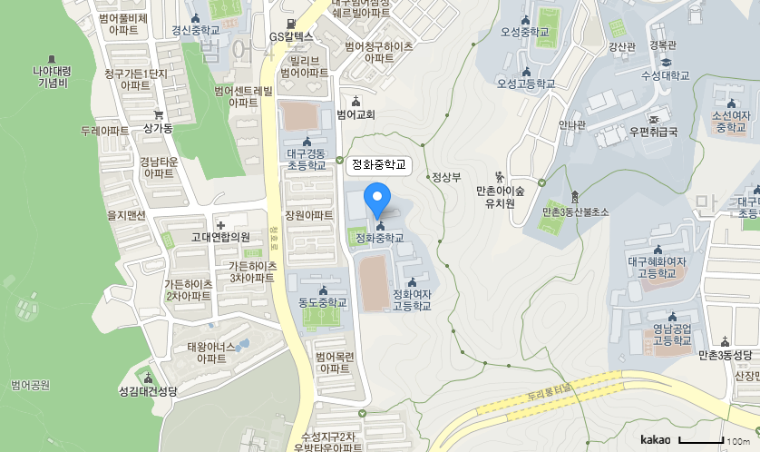 학교 찾아오시는 길 지도